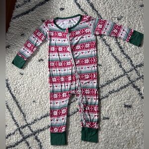 Bums and Roses Festive Red and Green Kids One Piece